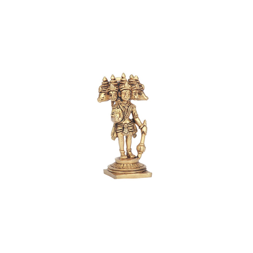 Brass Panchamukhi Hanuman Standing – Ragaarts