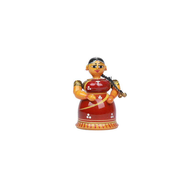 WOOD KUMKUM BOX LADY