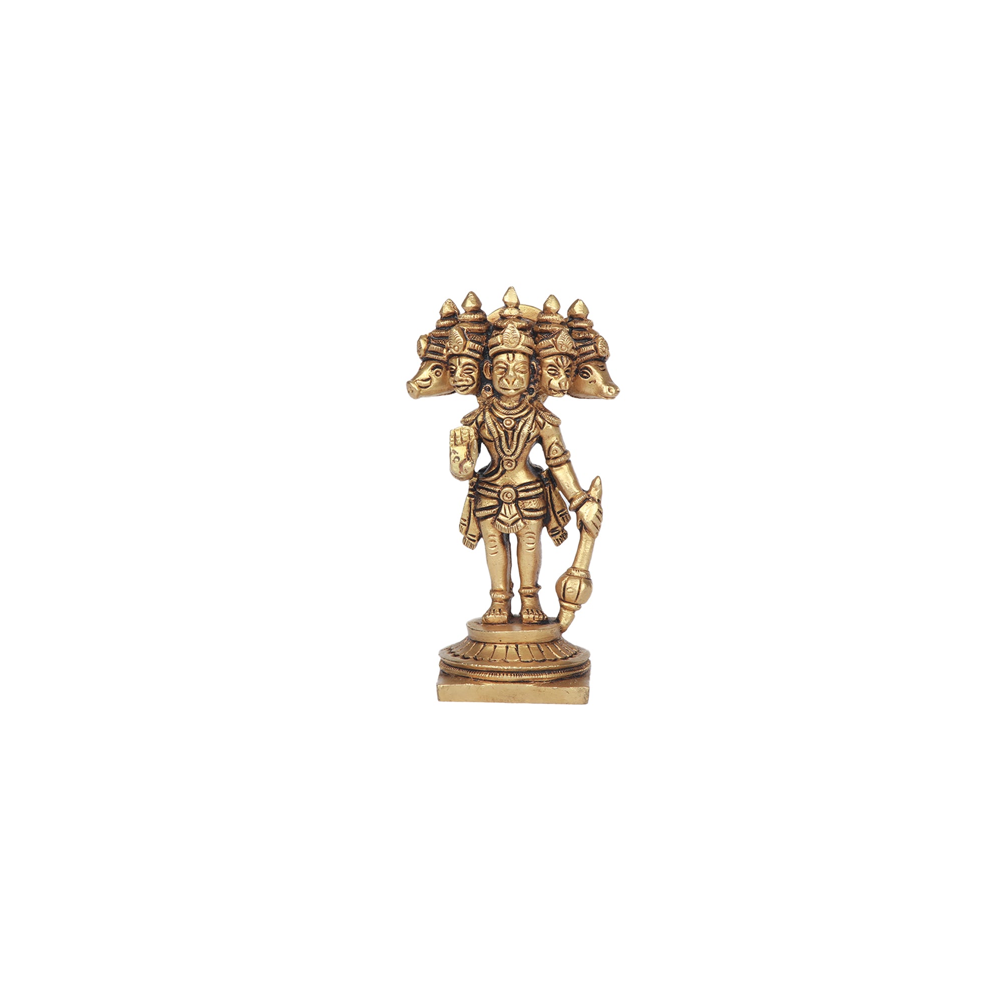 Brass Panchamukhi Hanuman Standing – Ragaarts