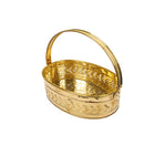 BRASS FLOOWER BASKET