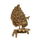 Brass Peacock Deepak Stand