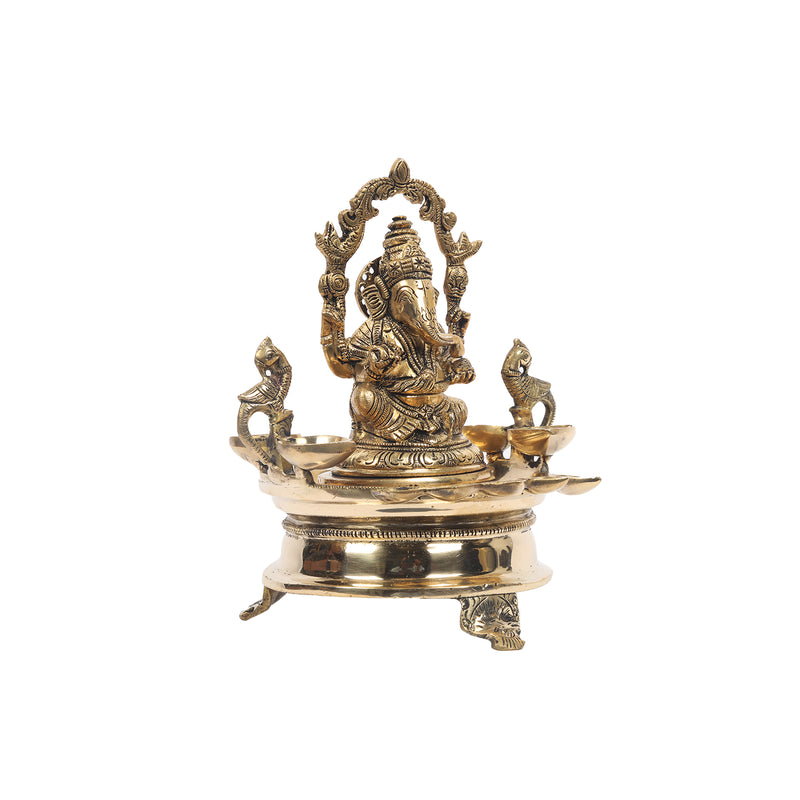 Brass Ganesha Diya – Ragaarts