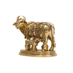 BRASS COW WITH CALF