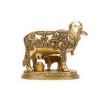 BRASS COW WITH CALF