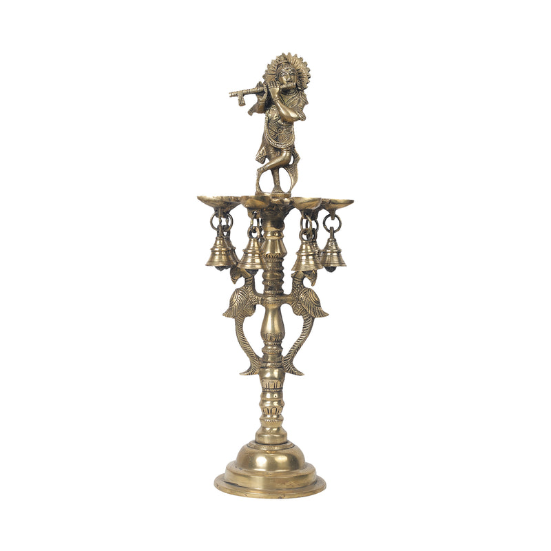 Brass Krishna Lamp