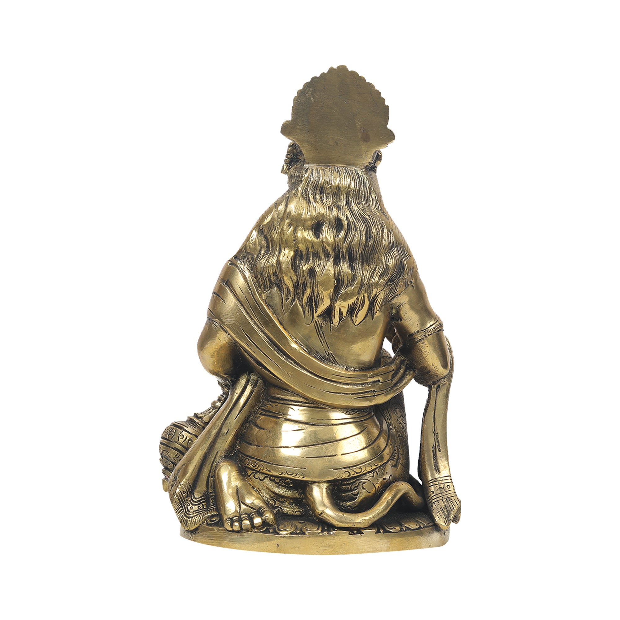 Brass Hanuman Sitting Idol – Ragaarts