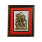 Shiva Family With Wooden Frame