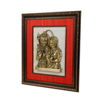 Shiva Family With Wooden Frame