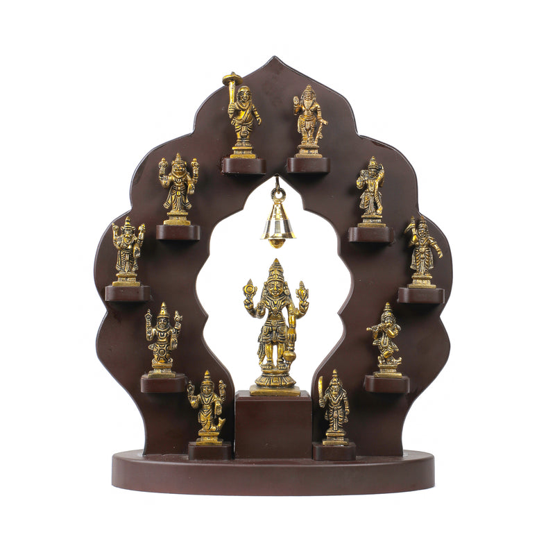 Brass Dasavatharam Set