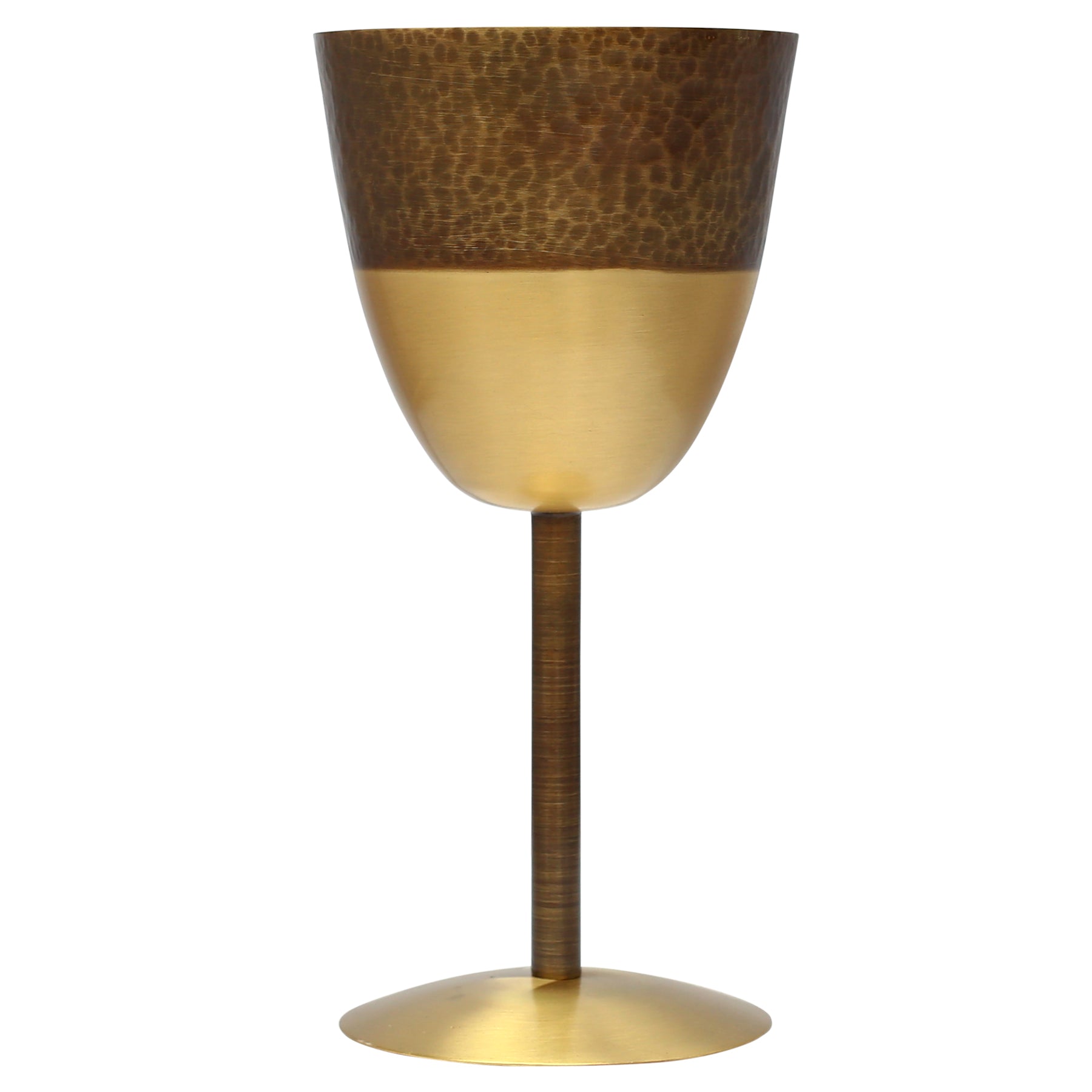 Brass Wine Hammered Goblet at Best Price – Ragaarts