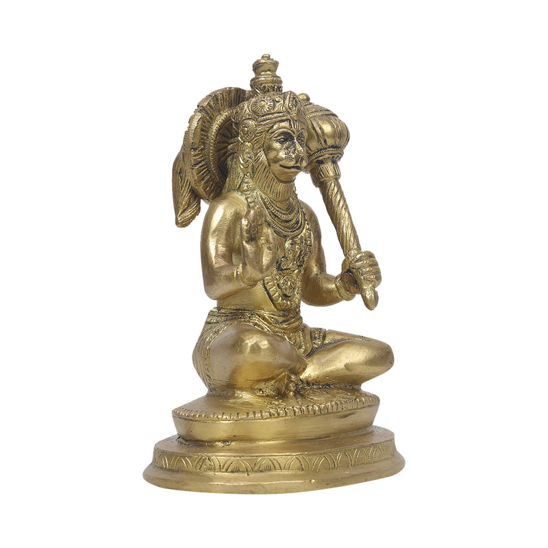 Brass Lord Hanuman Idol – Ragaarts