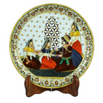 Marble Mughal Design Plate ragaarts.myshopify.com