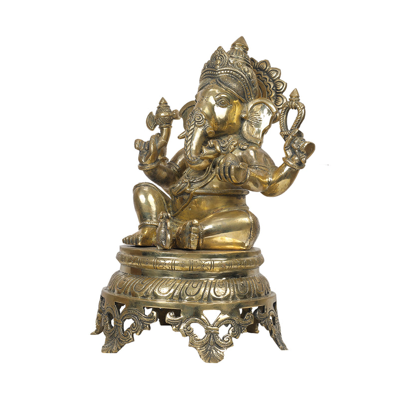 Brass Ganesh Idol – Ragaarts