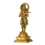 Lord Hanuman Bronze Statue | Antique Bronze Standing Hanuman Statue