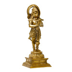 Lord Hanuman Bronze Statue | Antique Bronze Standing Hanuman Statue